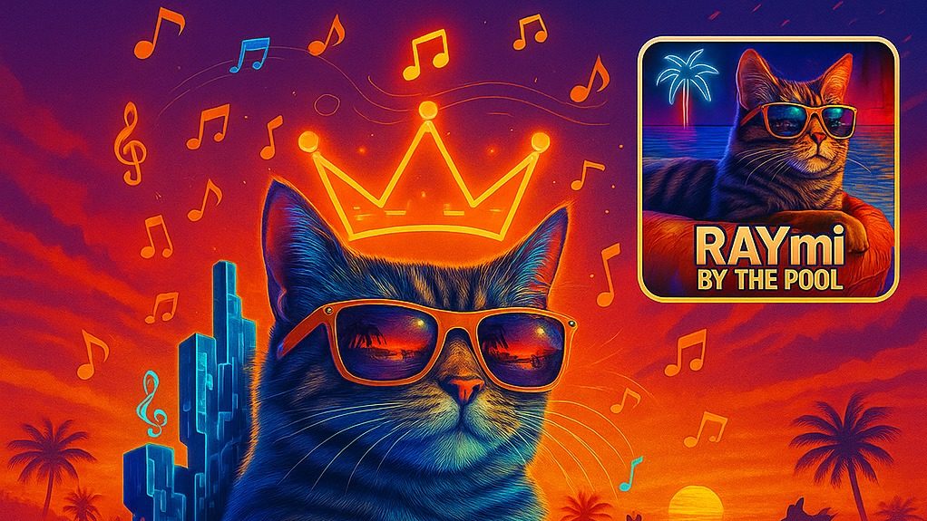 RAYmi by the Pool - RAYmiverse Review: An Electrifying Fusion of Human Emotion, AI Imagination, and Genre-Bending Sonic Chaos RAYmi by the Pool - RAYmiverse