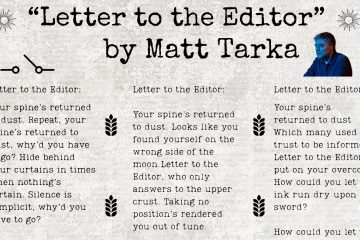 Matt Tarka – Letter to the Editor